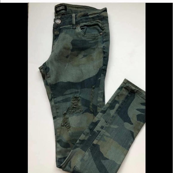 celebrity pink camo jeans